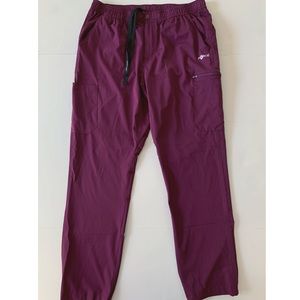 Carhartt Force Pants Women’s Size L Burgundy/Wine Stretch Cargo Jogger Scrub